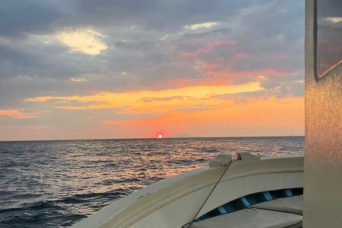 2-Hour Sorrento Coast Sunset Cruise with Dinner Experience - Cascatella di Punta Lagno and Capo Corbo: the waterfall view near Capri