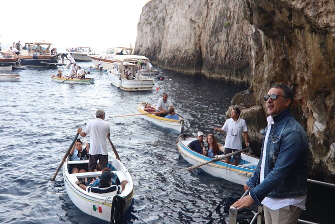 All-Inclusive Capri and Anacapri with Blue Grotto Visit - Capri center time: Piazetta and Via Camerelle with structure