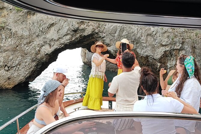 All inclusive Capri Boat and City Tour from Sorrento - Casa Malaparte and other iconic cliff architecture
