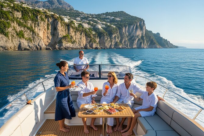 All Inclusive Premium Private boat tour along the Amalfi Coast - Private boat from Sorrento: a day built for the water