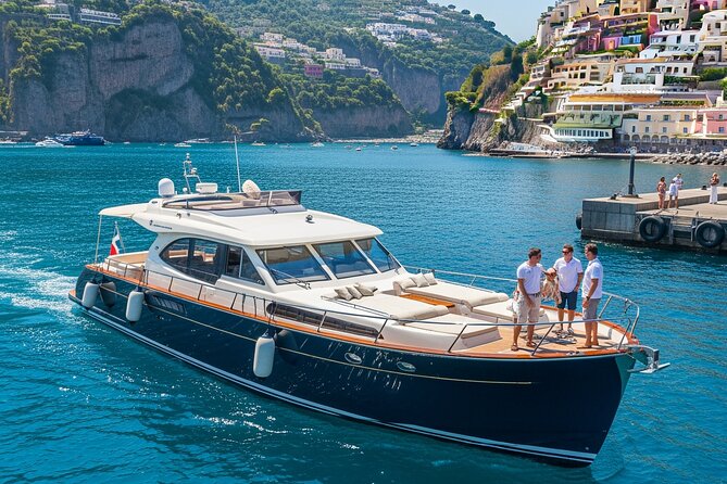 All Inclusive Premium Private boat tour along the Amalfi Coast - Nerano (Marina del Cantone) and Recommone: swims plus Grotta del Pertuso
