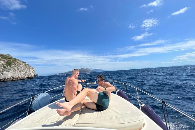 Capri Boat Tour and City Visit from Sorrento - Faraglioni, Casa Malaparte, and Tiberius’ Leap: the Capri postcard lineup