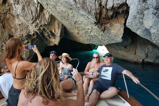Capri Boat Tour with Optional Blue Grotto Visit from Sorrento - Grotta Verde and White Grotto: classic Capri color and mood