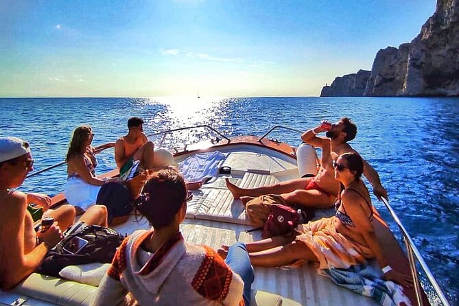 Capri Guided Boat Experience with Island Exploration and Transfer - White Grotto Finish: East-Coast Views Before Heading Back