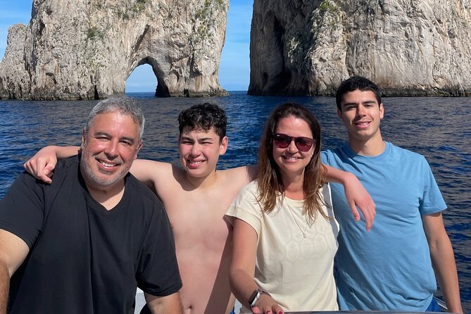 Capri half-day Private Tour from Sorrento - Premium 28ft Boat - Cruising Past Punta Lagno and Toward Mount Vesuvius: Gulf of Naples Views That Feel Big