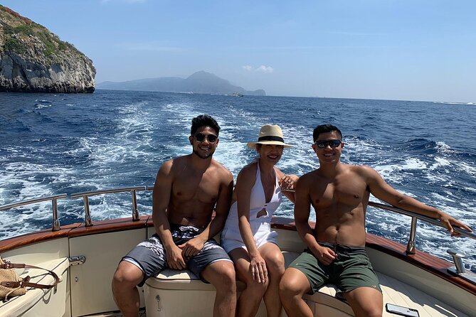 Capri-Positano Private Boat Tour from Sorrento,Positano or Capri - What You Get On Board: Towels, Snorkels, and Drinks That Remove Stress