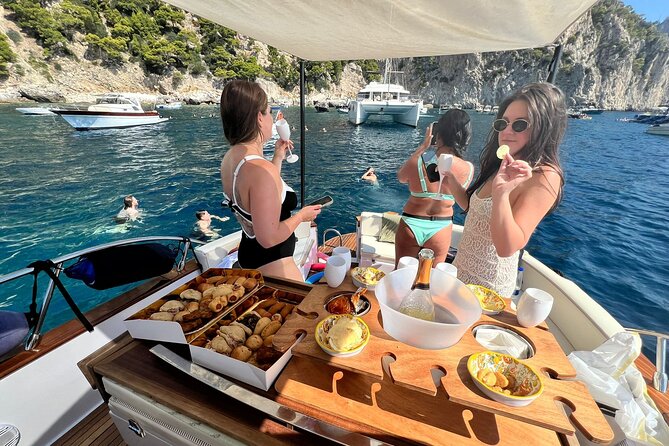 Capri Premium Boat Tour and City Visit Free Bar and Aperitif - Weather, seas, and how the day can change