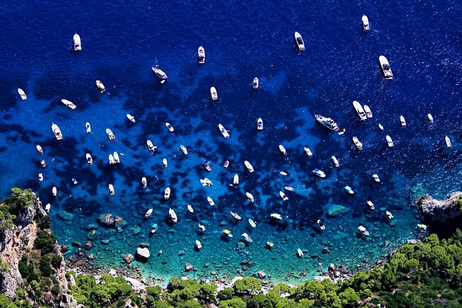 Capri Private Boat Tour from Sorrento, Positano or Naples - Yacht Klase 50 - Grottos on Capri’s coast: White, Marvellous, Green, and the Blue option