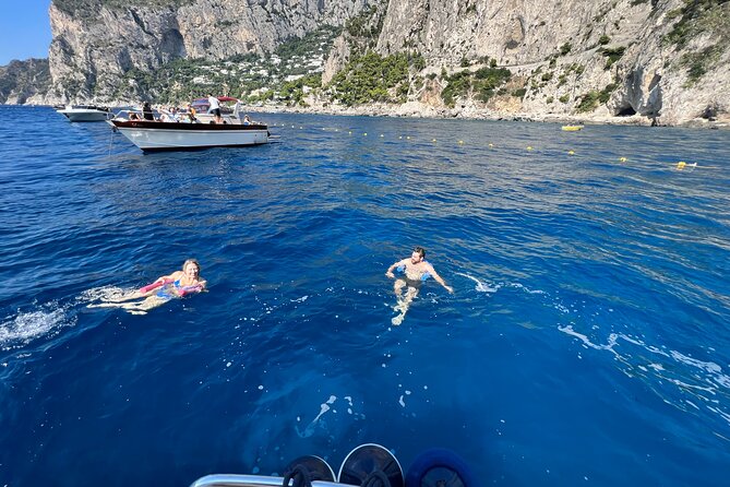 Capri Private Boat Tour On 36ft Italian Boat from Sorrento - Marina Piccola swim stop: your chance to reset with real water time