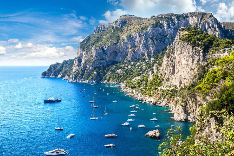 Capri Private Full-Day Boat Tour from Sorrento - Crossing from Sorrento to Capri: the scenery starts early