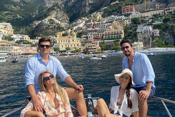 Day on a private boat on the Amalfi Coast - First Leg: Sorrento Coast Coves, Swimming Breaks, and Sea Views