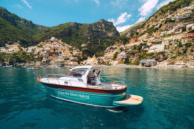Day Trip to Amalfi Coast and Ieranto Bay in a Hybrid Eco Boat - Bagni Regina Giovanna and the Cascatella-style stop that breaks up the ride