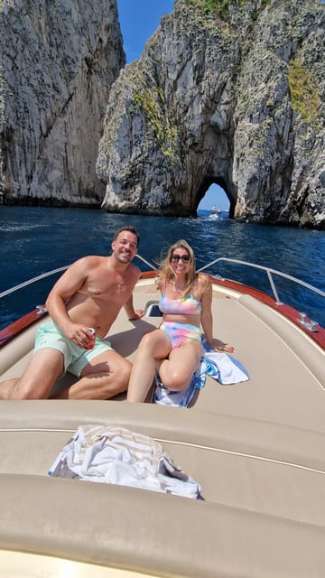 From Sorrento-Capri or Positano: Capri & Positano Boat Tour - The Nerano Bay Swim: Le Mortelle, Snorkeling Gear, and Protected-Water Calm