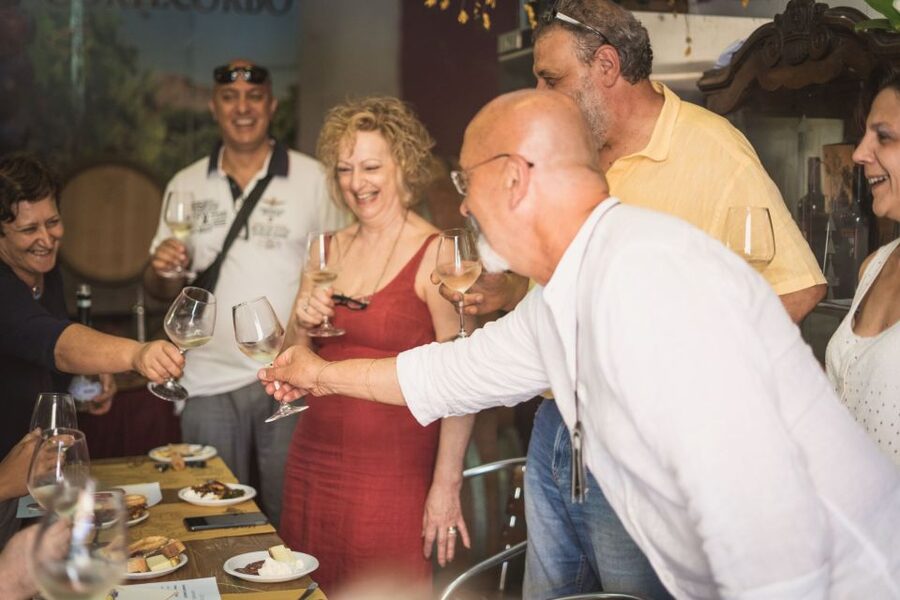 From Sorrento & Naples: Cortecorbo Wine & Cooking Experience - Inside the cantina: wine-making, barrels, and harvest tasting