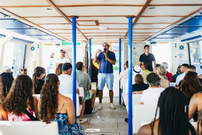 From Sorrento/Nerano: Capri Island Cruise with Guide Onboard - The Return Cruise: Faraglioni, Grotto Photo Stops, and Chill Time