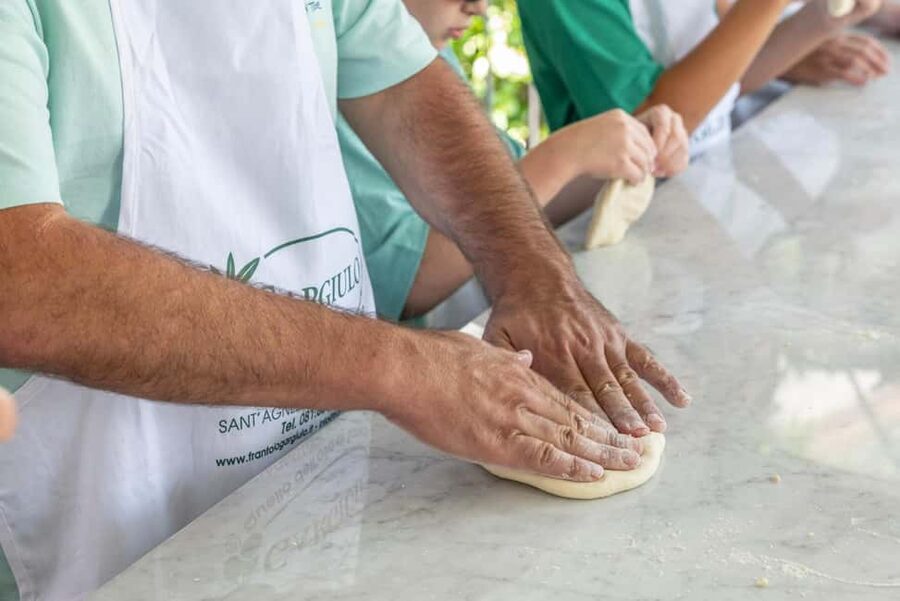 From Sorrento: Pizza-Making Class w/ View of Mount Vesuvius - Wine from Campania DOC Plus Limoncello Tastings