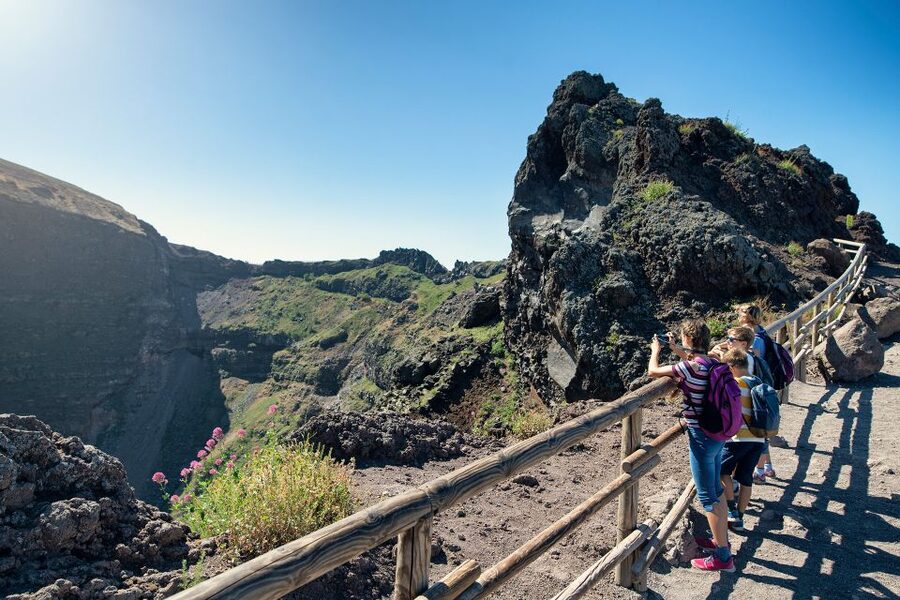 From Sorrento: Semiprivate Vesuvius Tour - Mount Vesuvius Rim Time: Views Over Capri, Ischia, and Sorrento