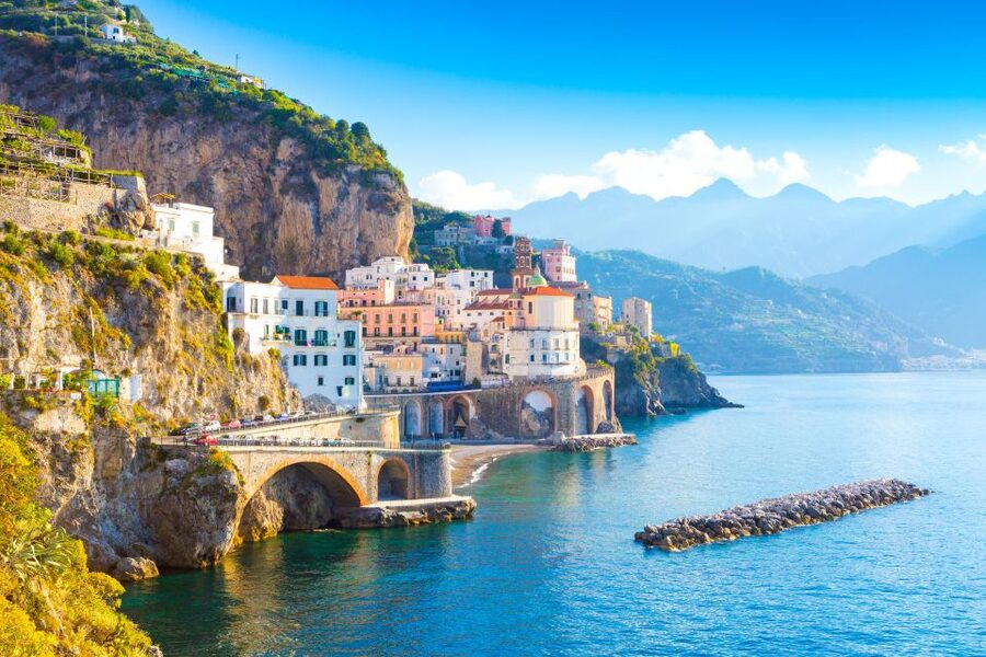 Positano, Amalfi and Ravello Sharing Tour from Sorrento - Ravello in 1 hour: elegant villas, quieter views, and the Villa Rufolo connection