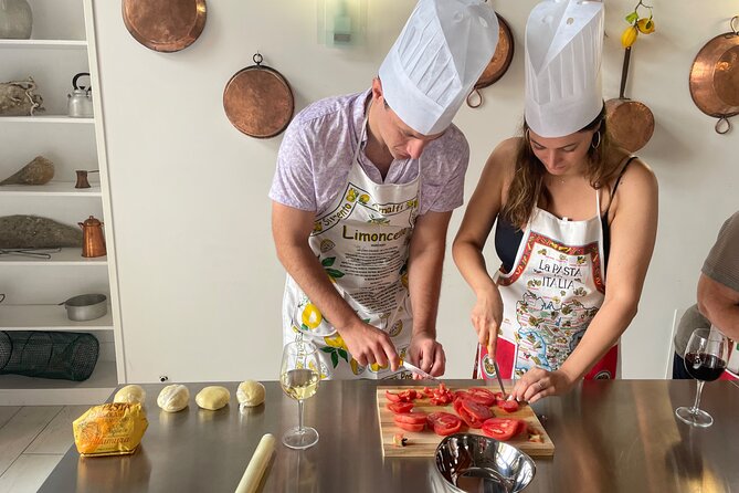 Private Cooking Class in Sorrento & garden visit. - Lunch With Your Own Food: Wine, Hospitality, and Tiramisu