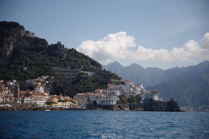 Sharing Positano and Amalfi Tour from Sorrento - Out on the Water First: Amalfi Coast Views, Queen Giovanna’s Baths, and Marina della Lobra