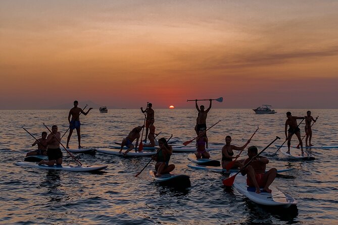Small group paddle boarding tour to Bagni Regina Giovanna - The Pollio Felice ruins: spotting opus reticulatum, mosaics, and frescoes