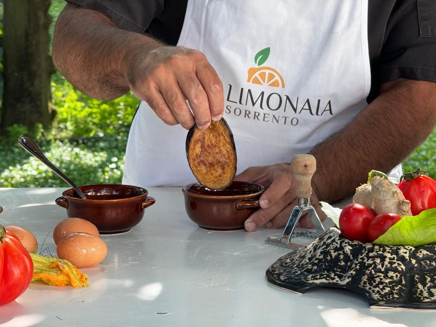 Sorrento: Authentic Italian Cooking Class in a Citrus Grove - The welcome drink, then garden picking