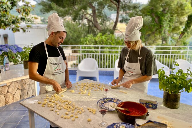 Sorrento: Cook Like a Local with a Stunning Sea View - The sea-view meal: wine, limoncello, and conversation