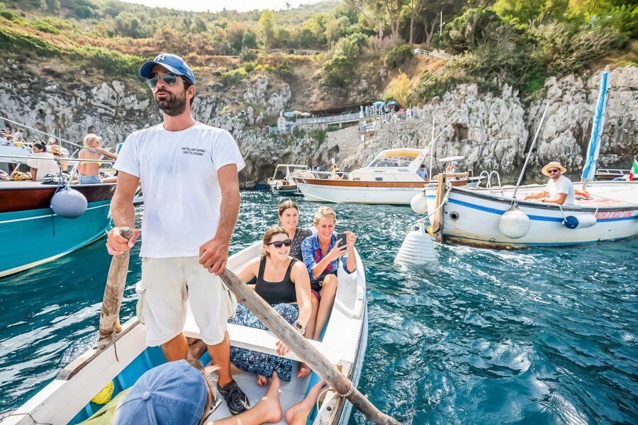 Sorrento: Exclusive Capri Boat Tour and Optional Blue Grotto - Your 4 hours on Capri: streets, shopping, and Mount Solaro