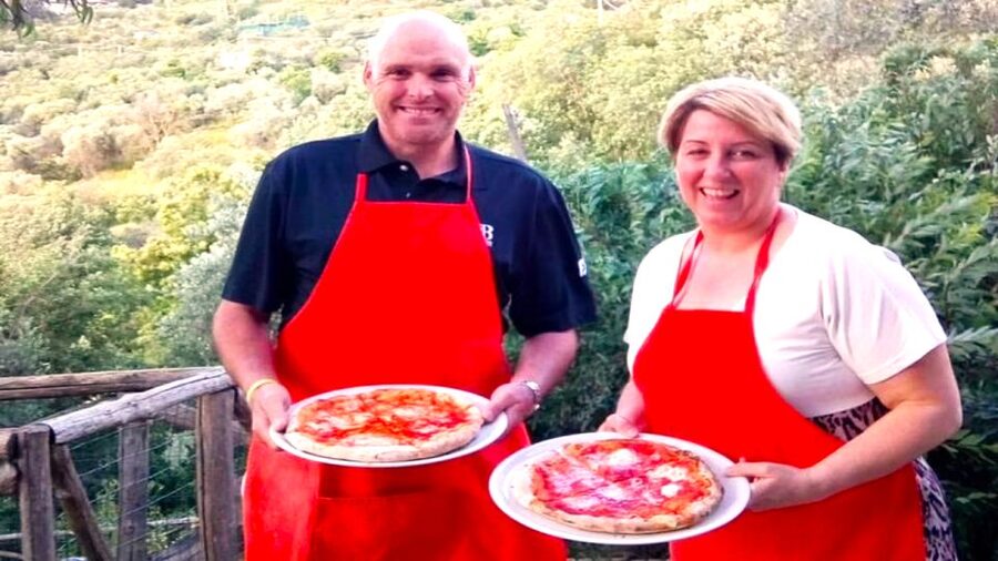 Sorrento: Half-Day Pizza Making, Wine, Limoncello & Pick-Up - Eating Outside Like It’s Part of the Recipe