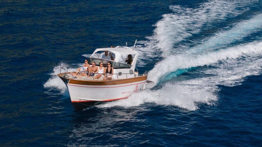 Sorrento: Private Amalfi Coast Boating Tour - From Your Sorrento Door to the Sparviero 700