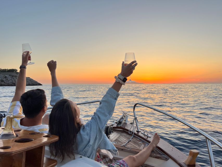 Sorrento: Private Sunset Boat Tour with Music and Aperitif - Punta Lagno Waterfalls: scenic views on the way