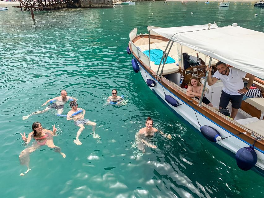 Sorrento: Sightseeing Cruise with Limoncello Tasting - First Speedboat Legs to the Baths of Queen Giovanna