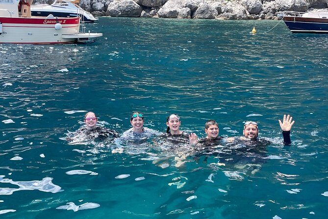 Sorrentomaxiboat tours to Capri - Swimming and snorkeling: included gear, included reasons