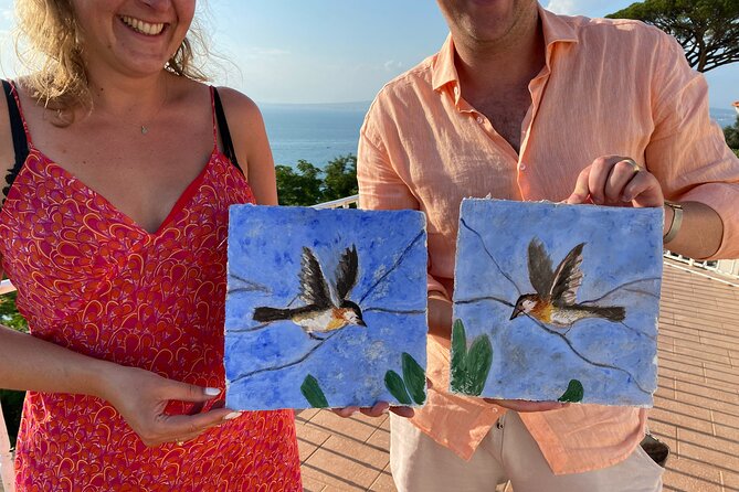 Workshop Fresco Painting & Aperitivo Seaview in Sorrento coast - Fresco Painting With a Gulf of Naples View (Not Just a Quick Demo)