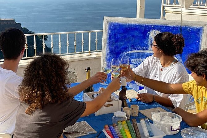 Workshop Fresco Painting & Aperitivo Seaview in Sorrento coast - Pompeii-Style Fresco on Small, Easy-to-Transport Support