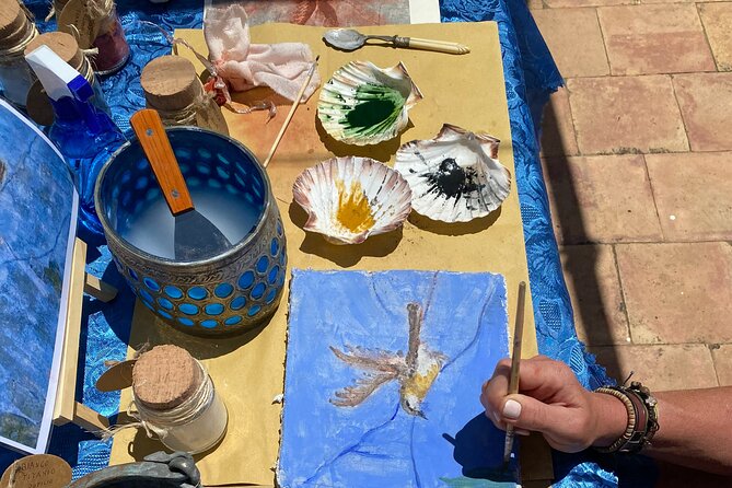 Workshop Fresco Painting & Aperitivo Seaview in Sorrento coast - Meeting at Circumvesuviana (Vico Equense) and Getting to the Home Workshop